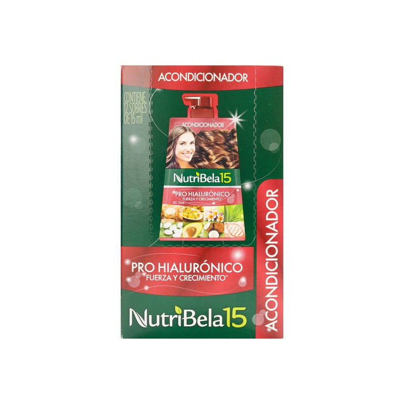 NUTRIBELA 15 ACONDICIONADOR PROHIALURONICO 15 ML 12 SOBRES