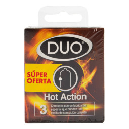 PRESERVATIVO SANAMED DUO HOT ACTION 3 UNIDADES