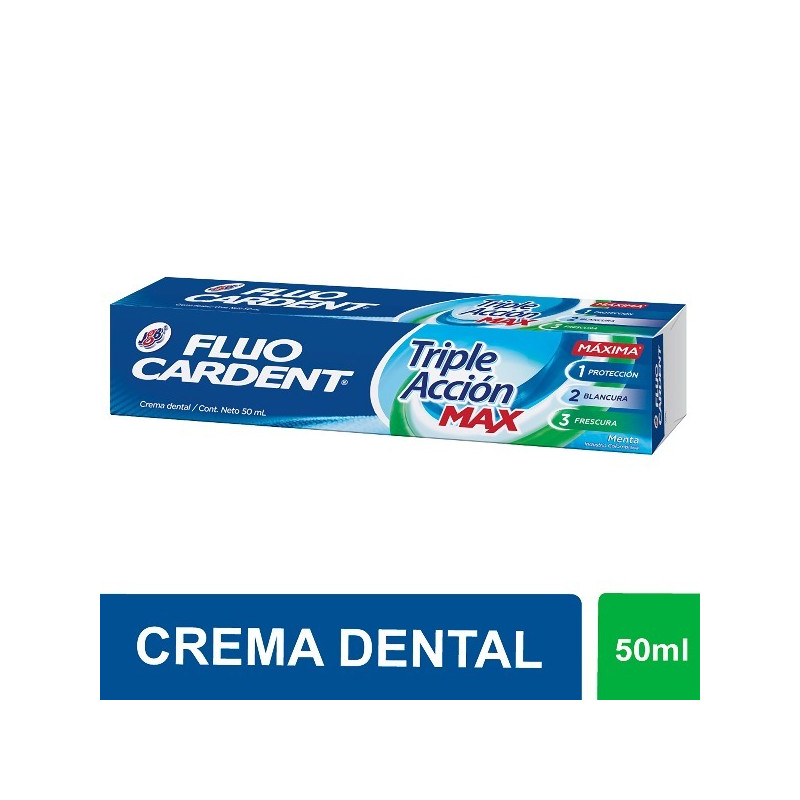 FLUO CARDENT CREMA TRIPLE ACCION MAX 50 ML