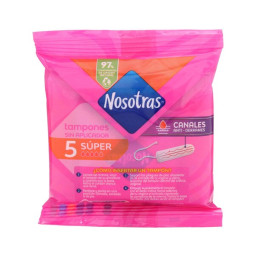 TAMPON NOSOTRAS SUPER SIN APLICADOR 5 UNIDADES