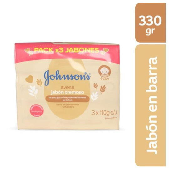 JABON JOHNSONS BABY AVENA 110 G