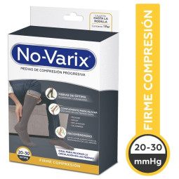 NOVARIX MEDIAS DE COMPRESION 20-30MMHG HOMBRE TALLA L COLOR NEGRO