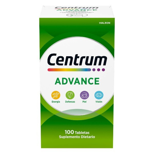 CENTRUM ADVANCE ADULTO 100 TABLETAS