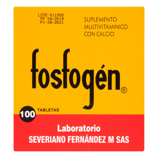 FOSFOGEN 100 TABLETAS
