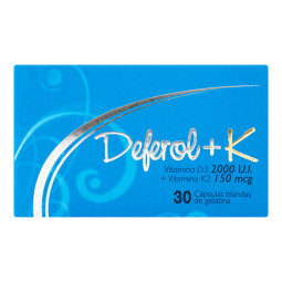DEFEROL K 2000 UI + 150 MCG 30 CAPSULAS BLANDAS
