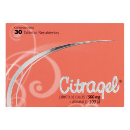 CITRAGEL 1500MG/200UI 30 TABLETAS RECUBIERTAS