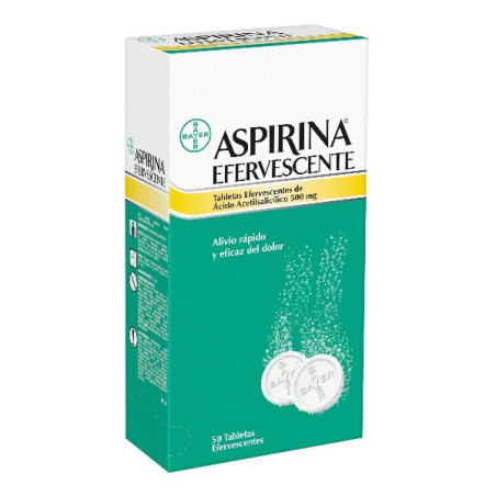 ASPIRINA EFERVESCENTE 500 MG 50 TABLETAS