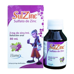 SULZINC 2MG/ML JARABE 80 ML