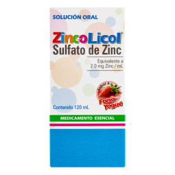 ZINCO SOLUCION ORAL FRESA 120 ML
