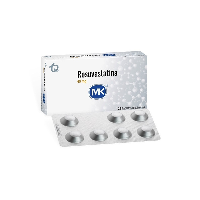 ROSUVASTATINA 40 MG 28 TABLETAS RECUBIERTAS MK