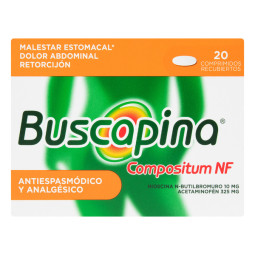 BUSCAPINA NF 325/10MG 20 TABLETAS
