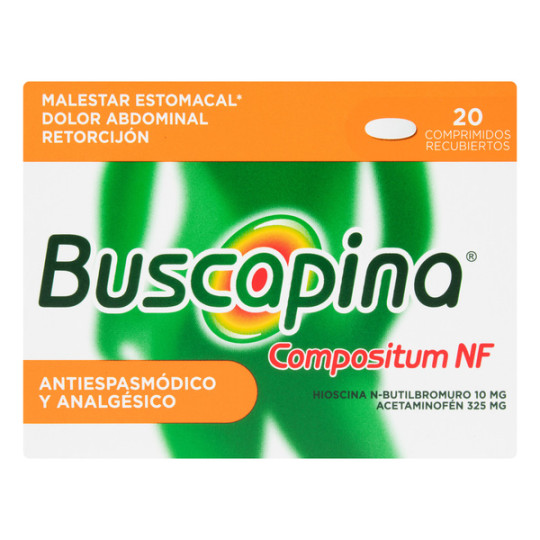 BUSCAPINA NF 325/10MG 20 TABLETAS
