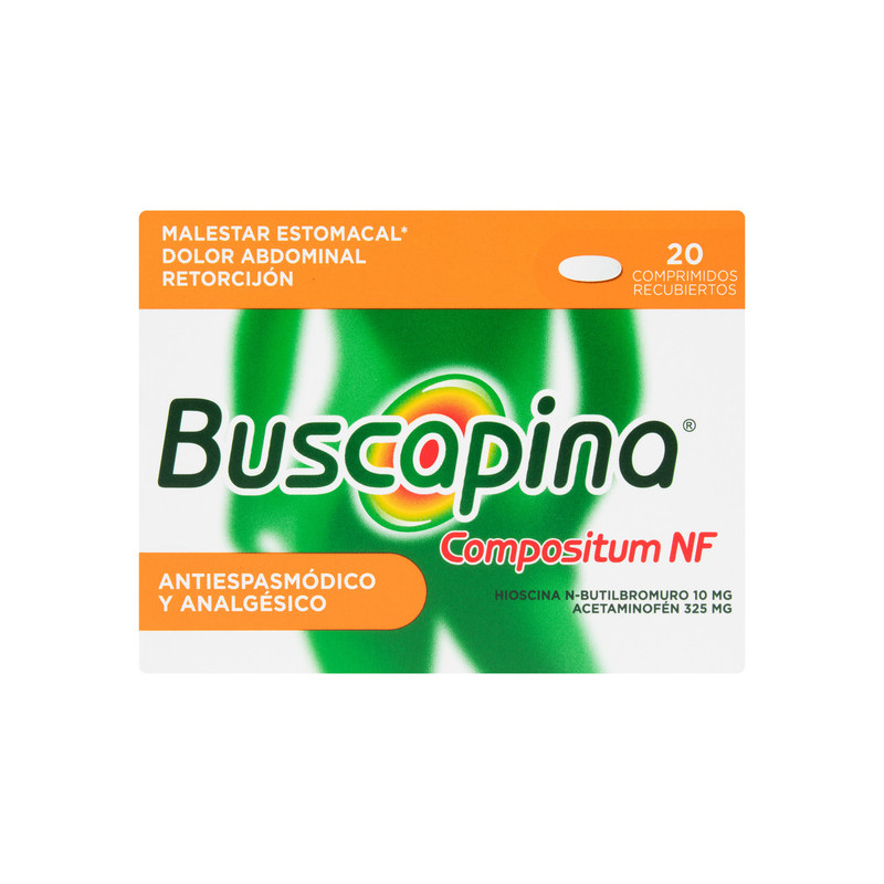 BUSCAPINA NF 325/10MG 20 TABLETAS