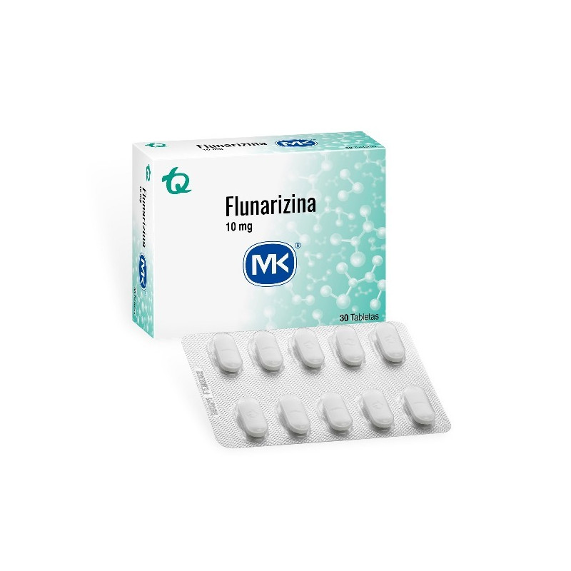 FLUNARIZINA 10 MG 30 TABLETAS MK