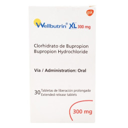 WELLBUTRIN XL 300MG 30 TABLETAS DE LIBERACION PROLONGADA