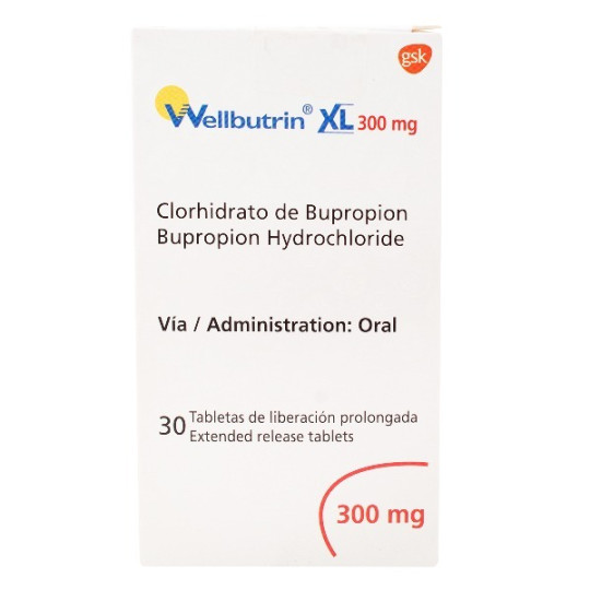 WELLBUTRIN XL 300MG 30 TABLETAS DE LIBERACION PROLONGADA