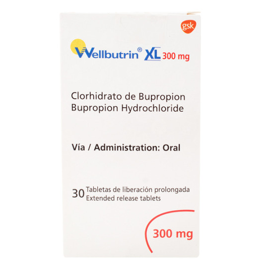 WELLBUTRIN XL 300MG 30 TABLETAS DE LIBERACION PROLONGADA