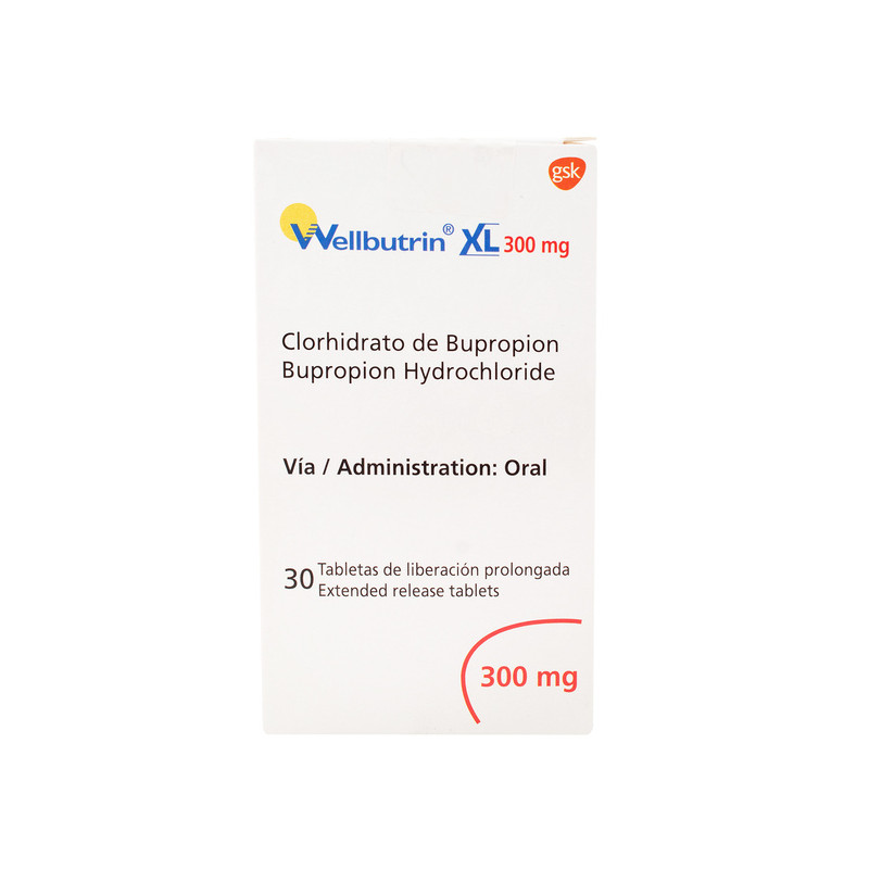 WELLBUTRIN XL 300MG 30 TABLETAS DE LIBERACION PROLONGADA