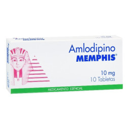 AMLODIPINO 10 MG 10 TABLETAS MEMPHIS