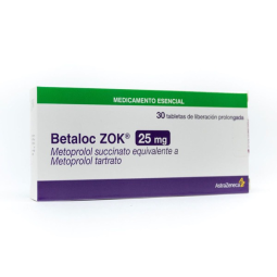 BETALOC ZOK 25 MG 30 TABLETAS DE LIBERACION PROLONGADA