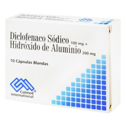 DICLOFENACO HIDROXIDO DE ALUMINIO 100/200MG 10 CAPSULAS BLANDAS COLMED