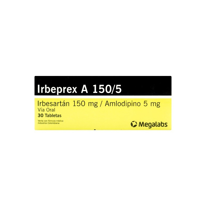 IRBEPREX A 150/5MG 30 TABLETAS