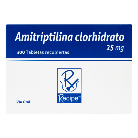 AMITRIPTILINA 25 MG 300 TABLETAS RECUBIERTAS RECIPE