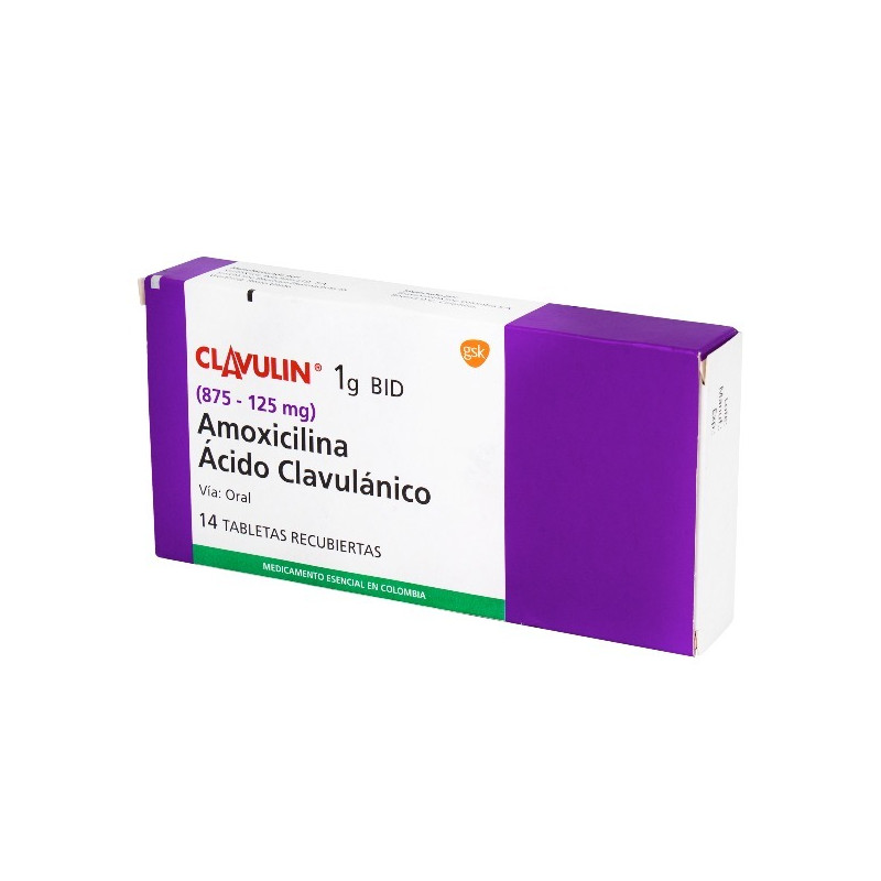 CLAVULIN 1 G 875-125 MG 14 TABLETAS RECUBIERTAS