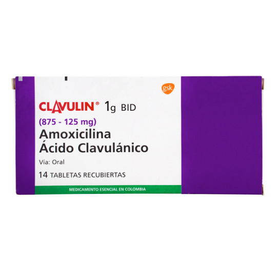 CLAVULIN 1 G 875-125 MG 14 TABLETAS RECUBIERTAS