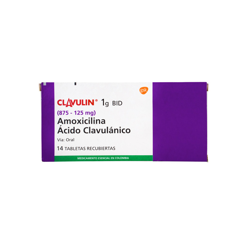 CLAVULIN 1 G 875-125 MG 14 TABLETAS RECUBIERTAS