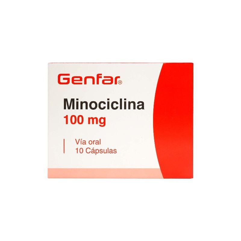 MINOCICLINA 100 MG 10 CAPSULAS GENFAR