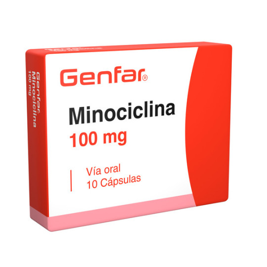 MINOCICLINA 100 MG 10 CAPSULAS GENFAR