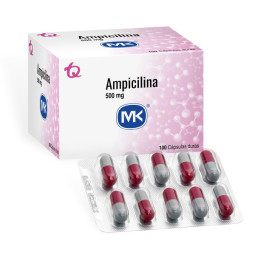 AMPICILINA 500 MG 100 CAPSULAS DURAS MK