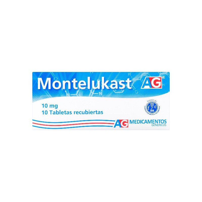 MONTELUKAST 10 MG 10 TABLETAS RECUBIERTAS AMERICAN GENERICS