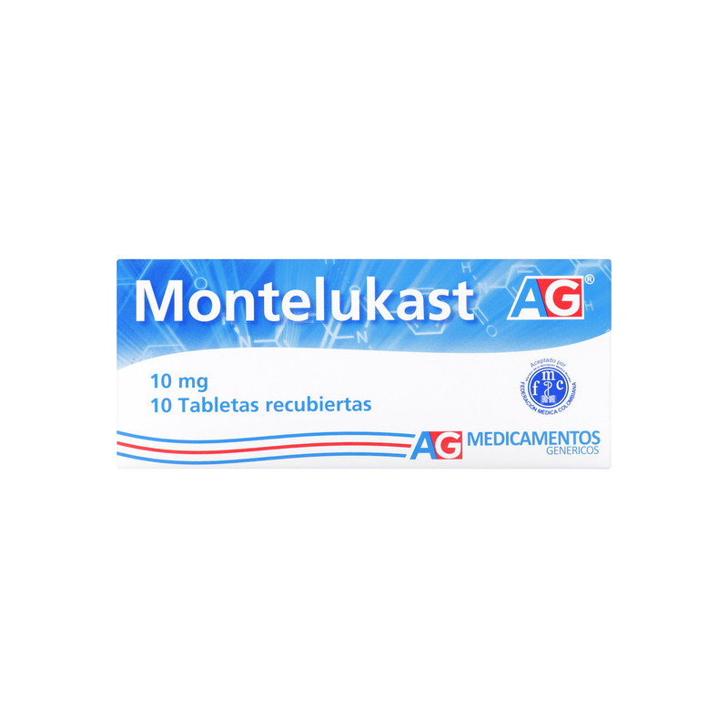 MONTELUKAST 10 MG 10 TABLETAS RECUBIERTAS AMERICAN GENERICS