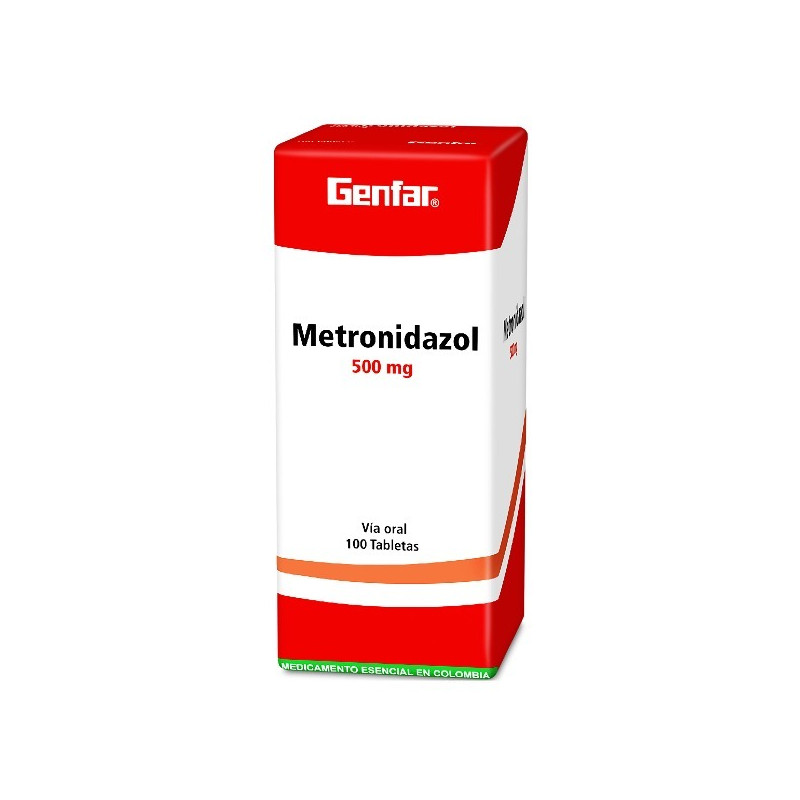 METRONIDAZOL 500 MG 100 TABLETAS GENFAR