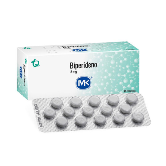 BIPERIDENO 2 MG 90 TABLETAS MK