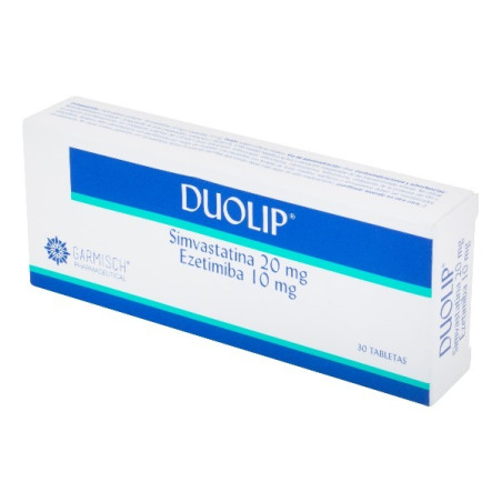 DUOLIP 20/10MG 30 TABLETAS