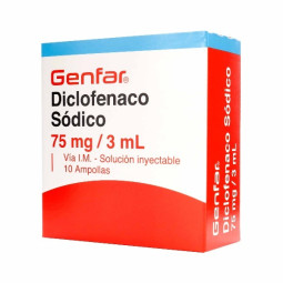 DICLOFENACO 75MG/3ML 10 AMPOLLAS GENFAR