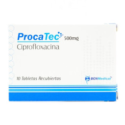PROCATEC 500 MG 10 TABLETAS RECUBIERTAS