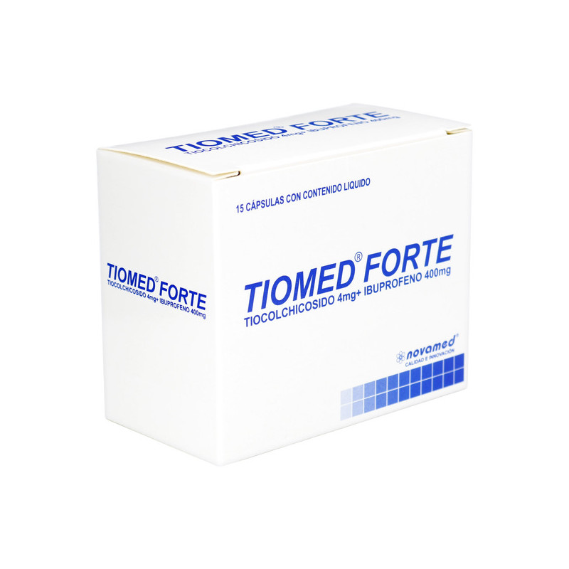TIOMED FORTE 4/400MG 15 CAPSULAS BLANDAS