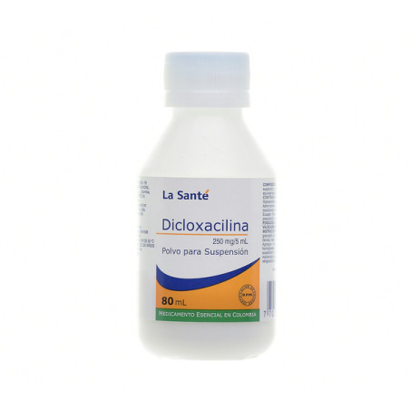 DICLOXACILINA SUSPENSION ORAL 250M/G5ML 80 ML LA SANTE