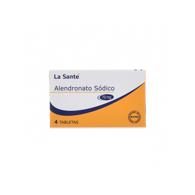 ALENDRONATO 70 MG 4 TABLETAS LA SANTE