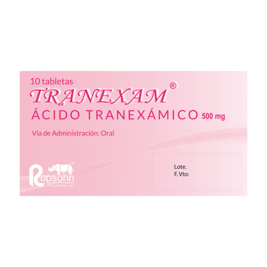 TRANEXAM 500 MG 10 TABLETAS