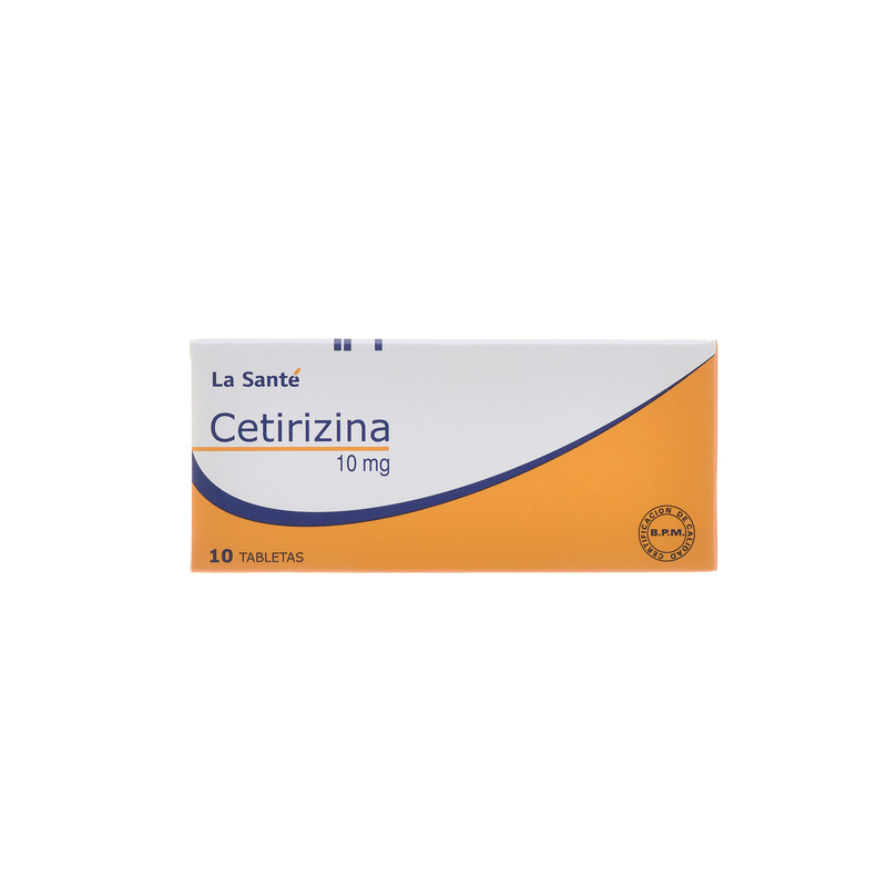 CETIRIZINA 10 MG 10 TABLETAS LA SANTE