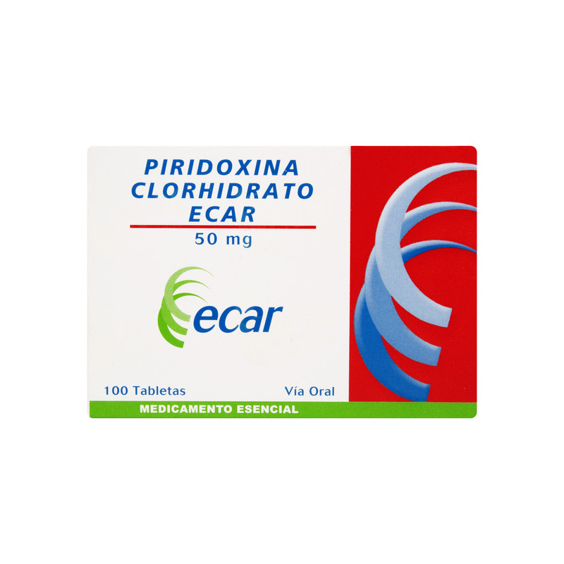 PIRIDOXINA 50 MG 100 TABLETAS ECAR