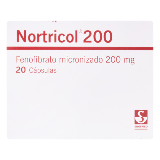 NORTRICOL 200 MG 20 CAPSULAS