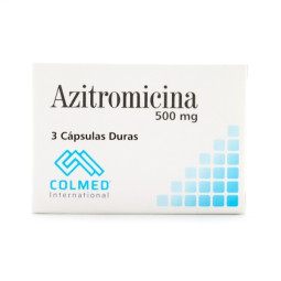 AZITROMICINA 500 MG 3 CAPSULAS DURAS COLMED