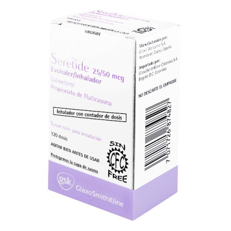 SERETIDE 25/50 MCG 120 DOSIS