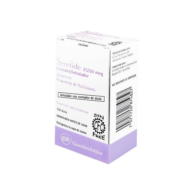 SERETIDE 25/50 MCG 120 DOSIS